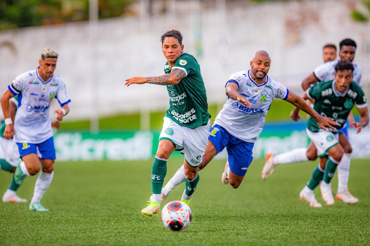 Apesar da derrota Giovanni Augusto foi articulador das poucas jogadas ofensiva do Guarani durante os 90 minutos em Santo André (Thomaz Marostegan/Guarani FC)