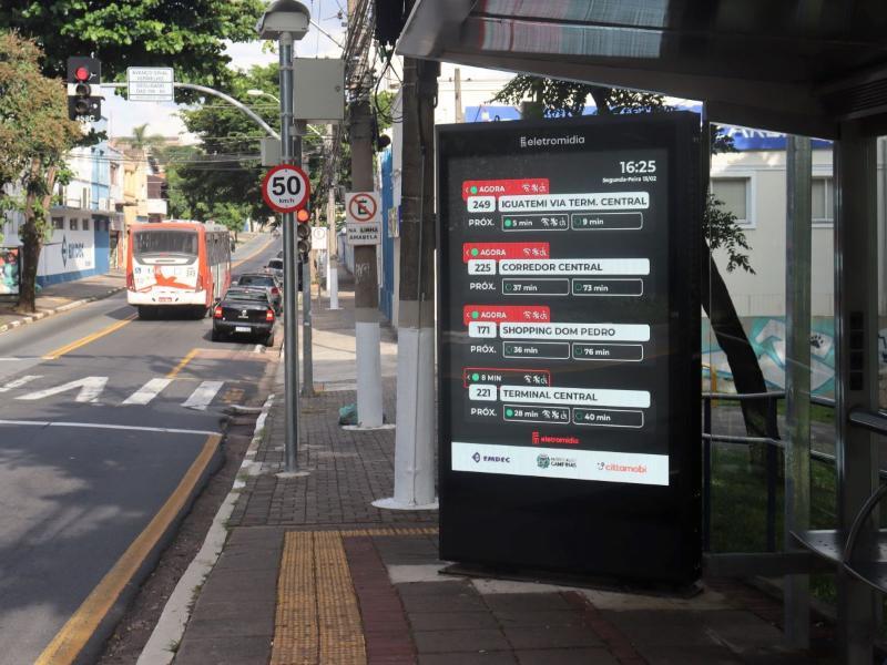 As informações disponíveis são extraídas do sistema de monitoramento via GPS instalado nos ônibus (Arquivo PMC)