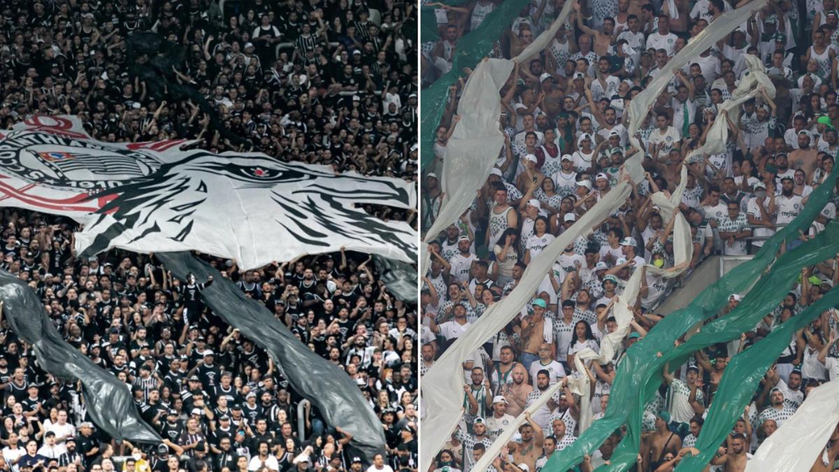 Estudo inédito revela as emoções desencadeadas durante uma partida de futebol (Corinthians Press e Cesar Greco/ Palmeiras)