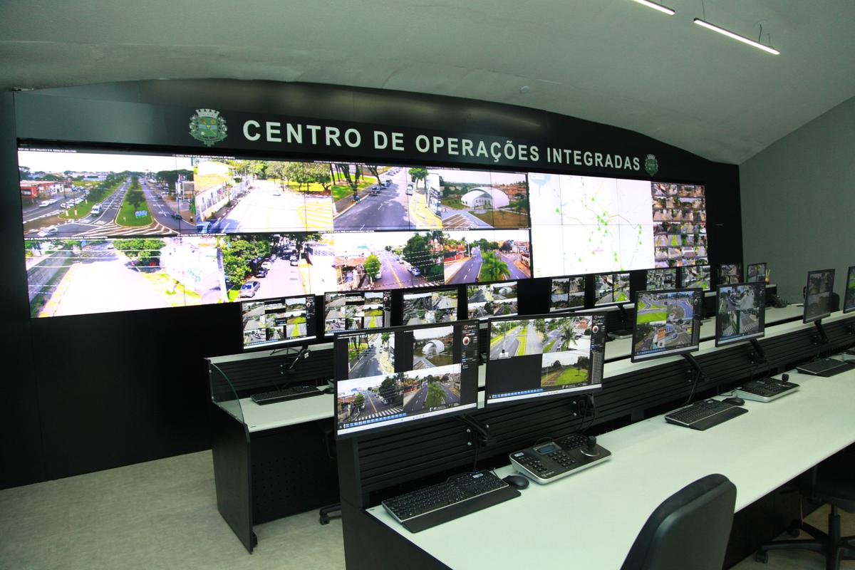 Centro de Operações Integradas (COI), instalado no prédio da antiga Biblioteca Virtual, em Paulínia: sistema de segurança rigoroso (Divulgação)