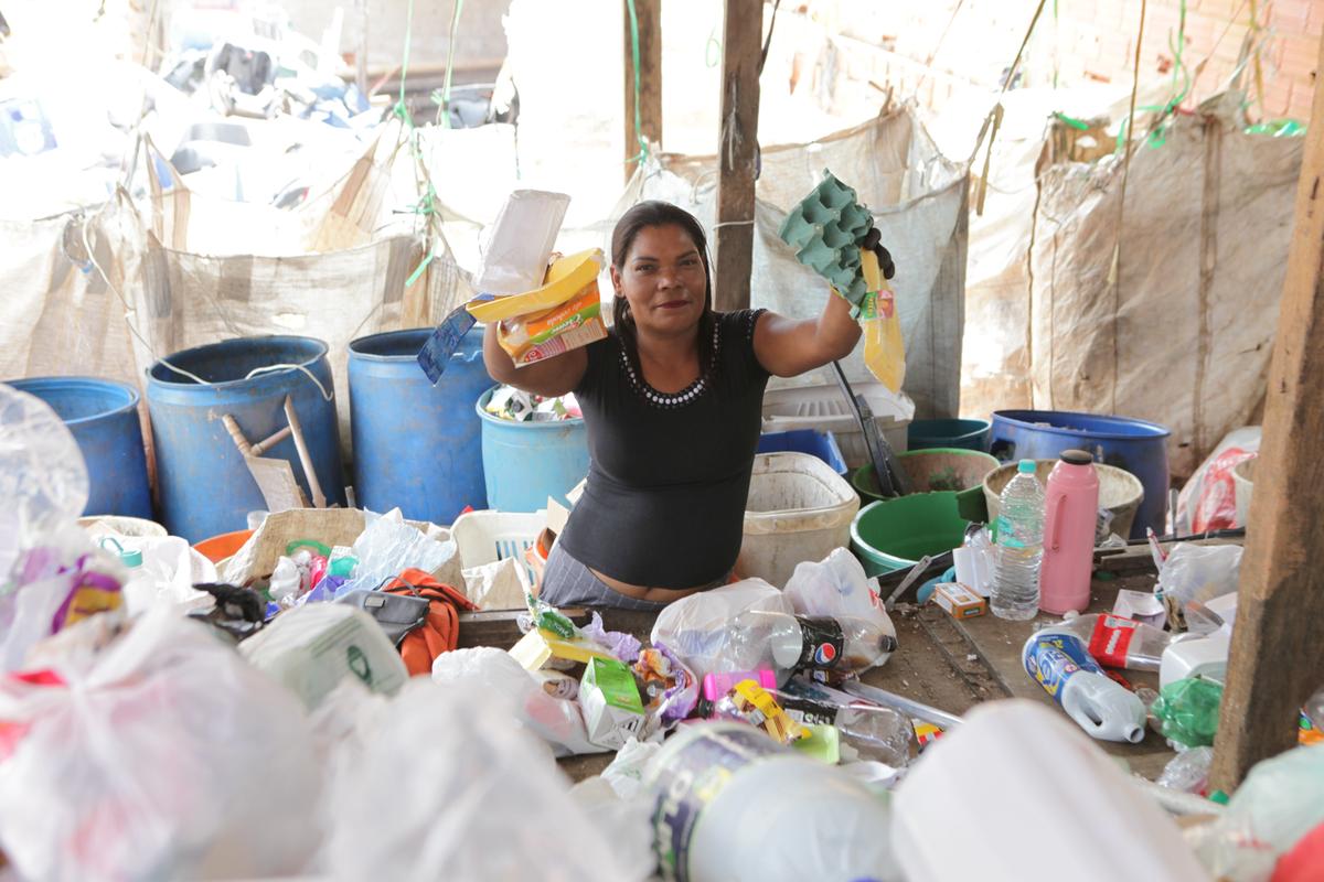 A recicladora e líder comunitária Adriana Correia da Silva: “Se moramos em uma comunidade é porque somos carentes e precisamos” (Rodrigo Zanotto)