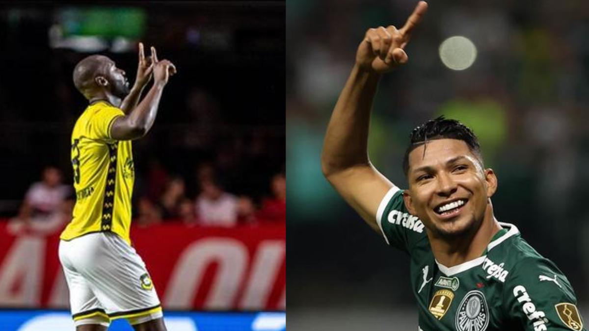 Jogadores do São Bernardo e Palmeiras (Rafael Assunção e Cesar Greco)