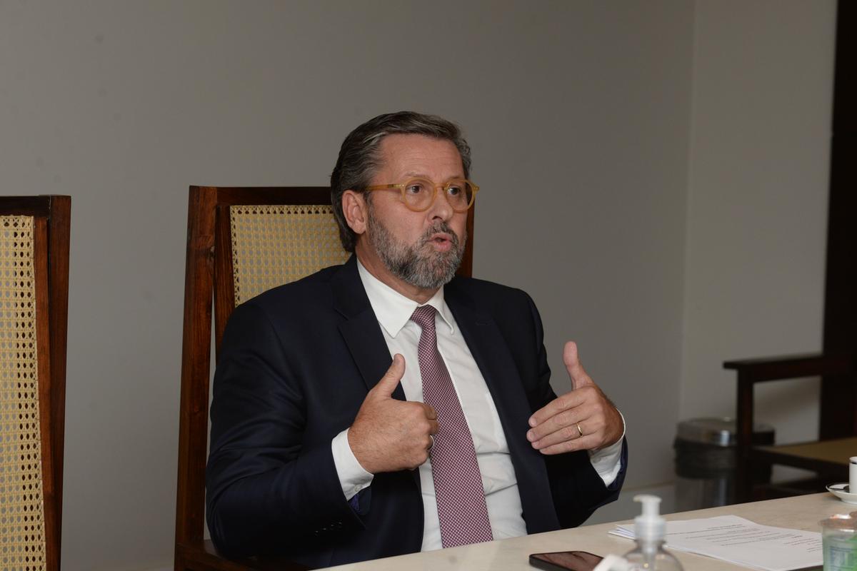 Deputado Carlos Sampaio em visita ao Correio Popular, onde concedeu entrevista (Alessandro Torres)