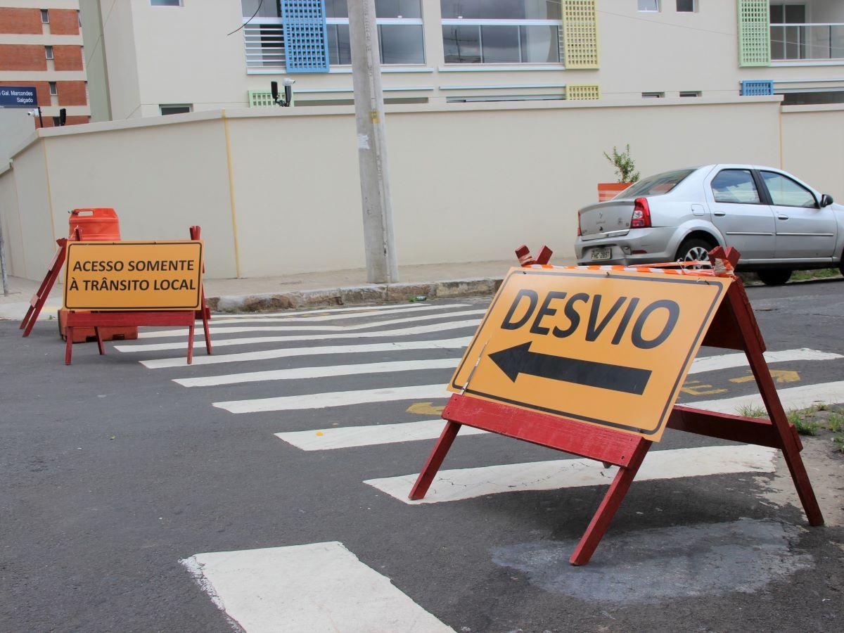 Interdição será na altura do número 236 da Rua Regente Feijó (Divulgação)