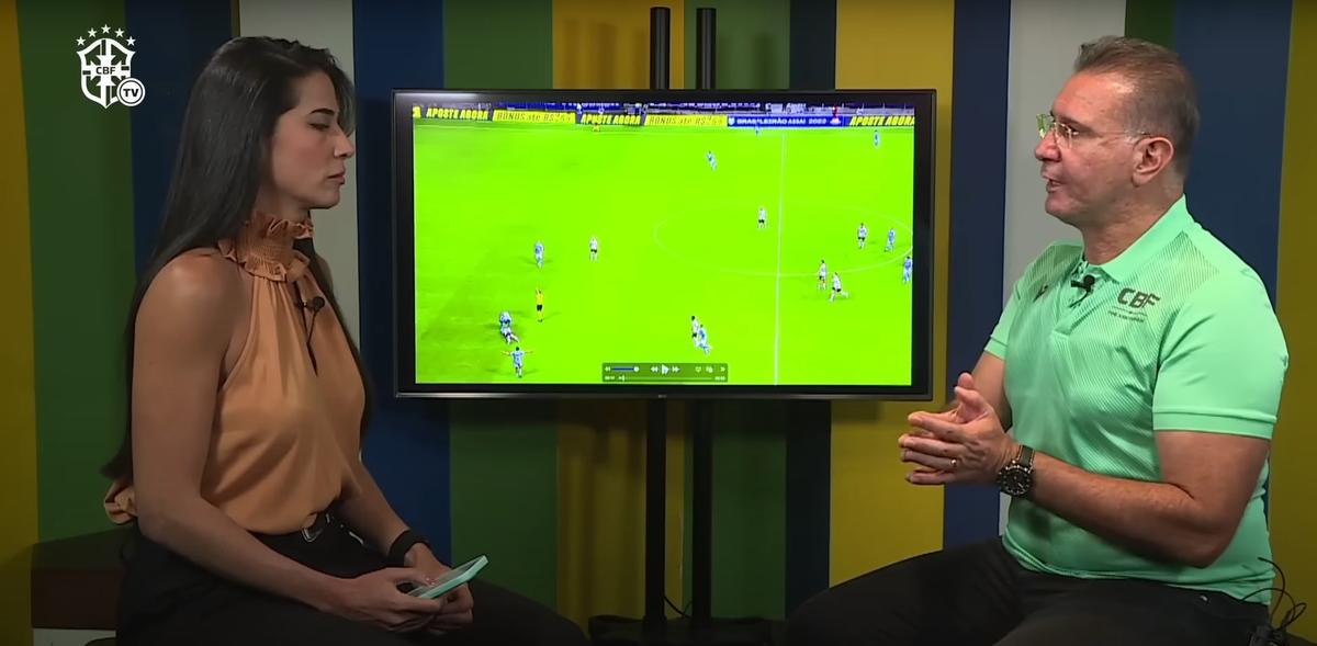 Presidente da Comissão de Arbitragem da CBF analisa lances polêmicos das partidas do Brasileirão (Reprodução/ CBF TV)