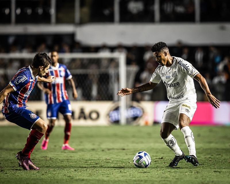 Santos ficou no 0 a 0 com o Bahia no Estádio Urbano Caldeira (Raul Baretta/ Santos FC)