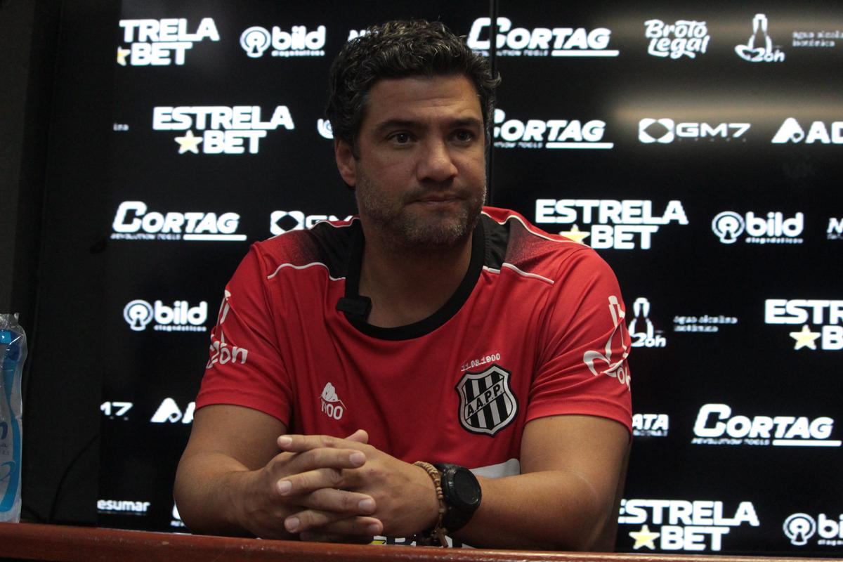 Felipe Moreira durante coletiva de imprensa (Diego Almeida/PontePress)
