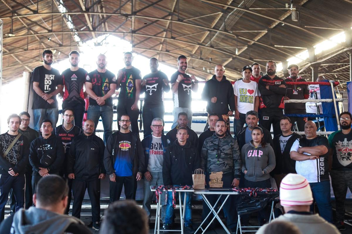 Na Estação Cultura, durante a 10 ª edição do Boxe na Comunidade, realizado no último dia 17 (Divulgação)