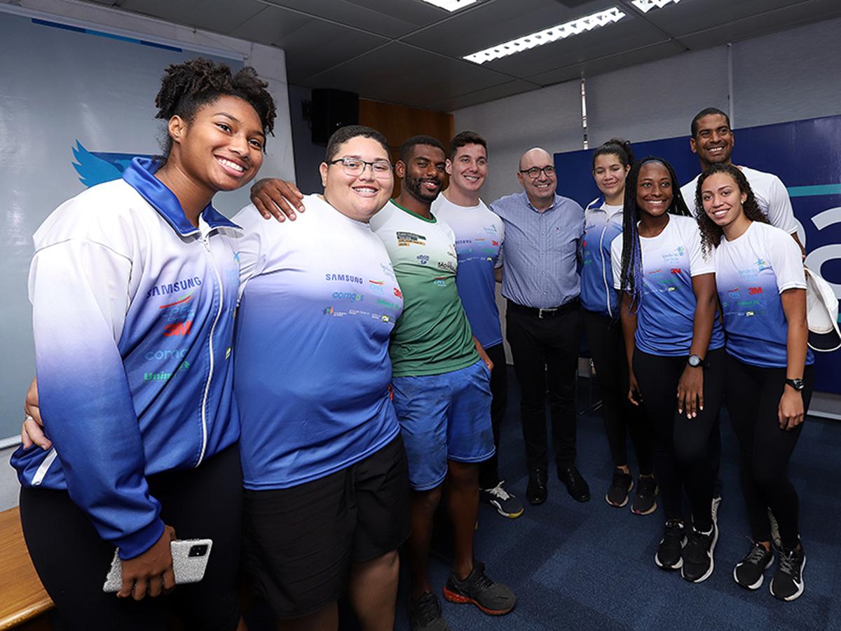 O prefeito Dário Saadi na recepção aos atletas de Campinas na volta dos Jogos Regionais do ano passado: terceira colocação (Fernanda Sunega/PMC)