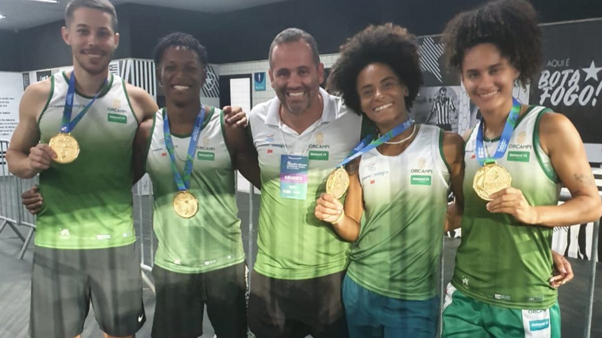 O revezamento 4x400 metros misto da Orcampi busca o tricampeonato na capital mato-grossense (Tiago Bueno/Orcampi)