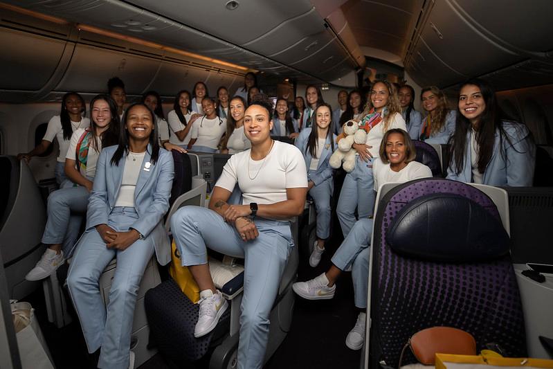 Embarque da Seleção Feminina Principal para Austrália (Thais Magalhães/CBF)