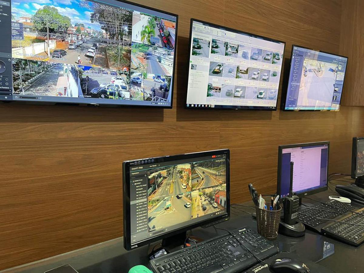 Cordeirópolis, que foi contemplada com R$ 979 mil, mantém um Centro de Monitoramento com um circuito de câmeras de segurança para vigiar alguns ponto da cidade, incluindo as unidades de ensino (Divulgação)