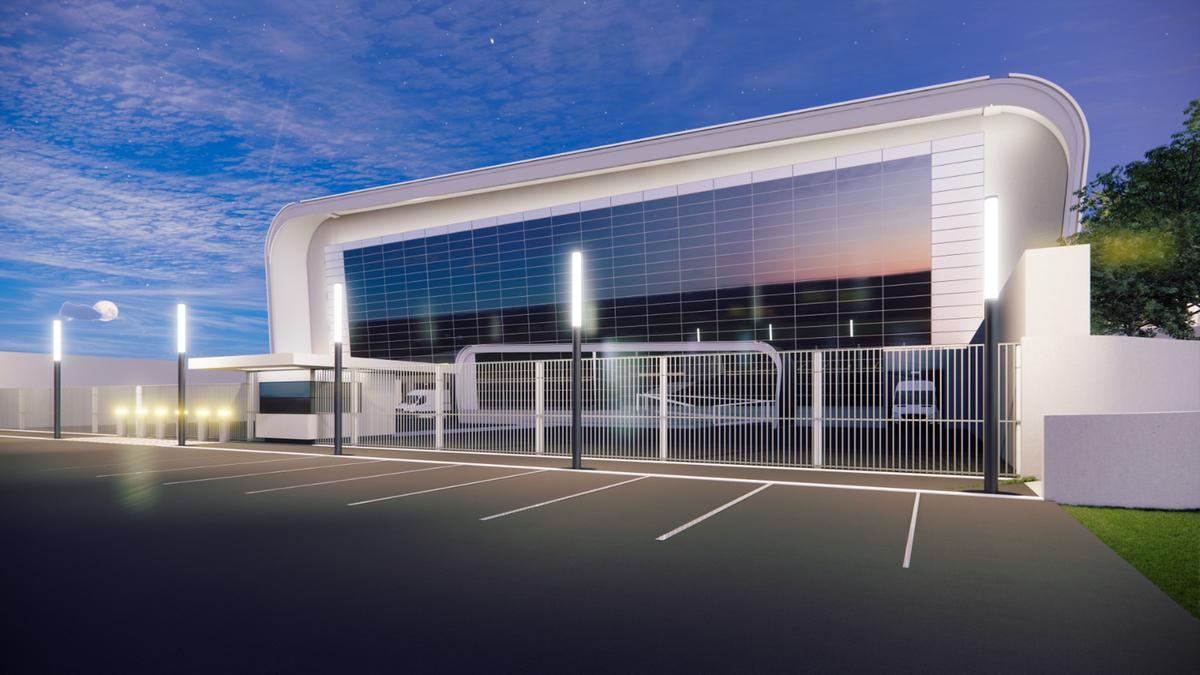 Croqui do futuro Laboratório Orion: conexão com a fonte de luz síncrotron abrirá janela de oportunidades de pesquisa e desenvolvimento na área de patógenos, posicionando o Brasil como liderança global (Divulgação)