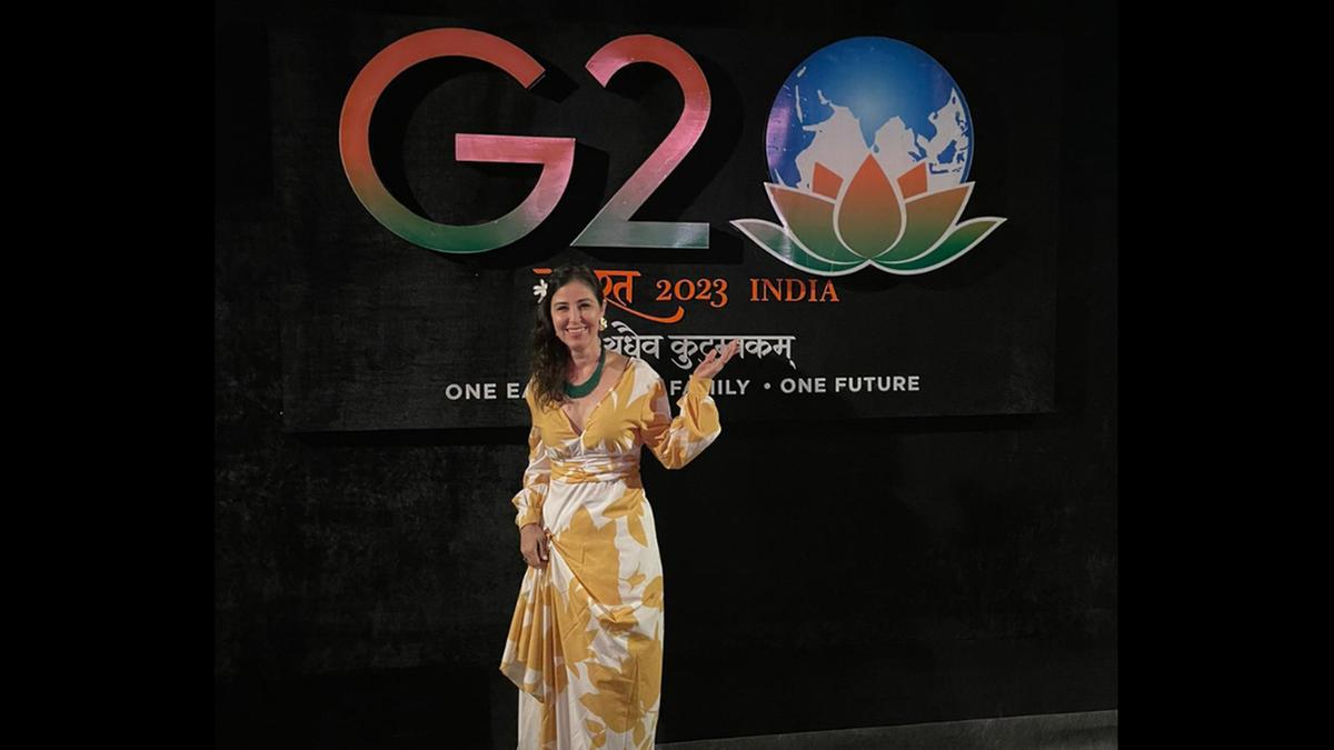 Taïs Reganelli na 4ª Reunião do Grupo de Trabalho da Cultura do G20 (Arquivo pessoal)