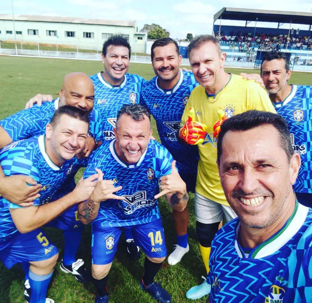 Seleção de Masters, supervisionada por Alexandre Alves, sempre contou com a participação de ex-atletas como Galeano, Neto, o ex-zagueiro Batata, o campeão do mundo Luizão e Veloso (Divulgação)