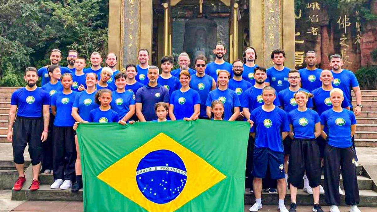 A delegação brasileira na China, que contou com nove atletas de Campinas (Divulgação)
