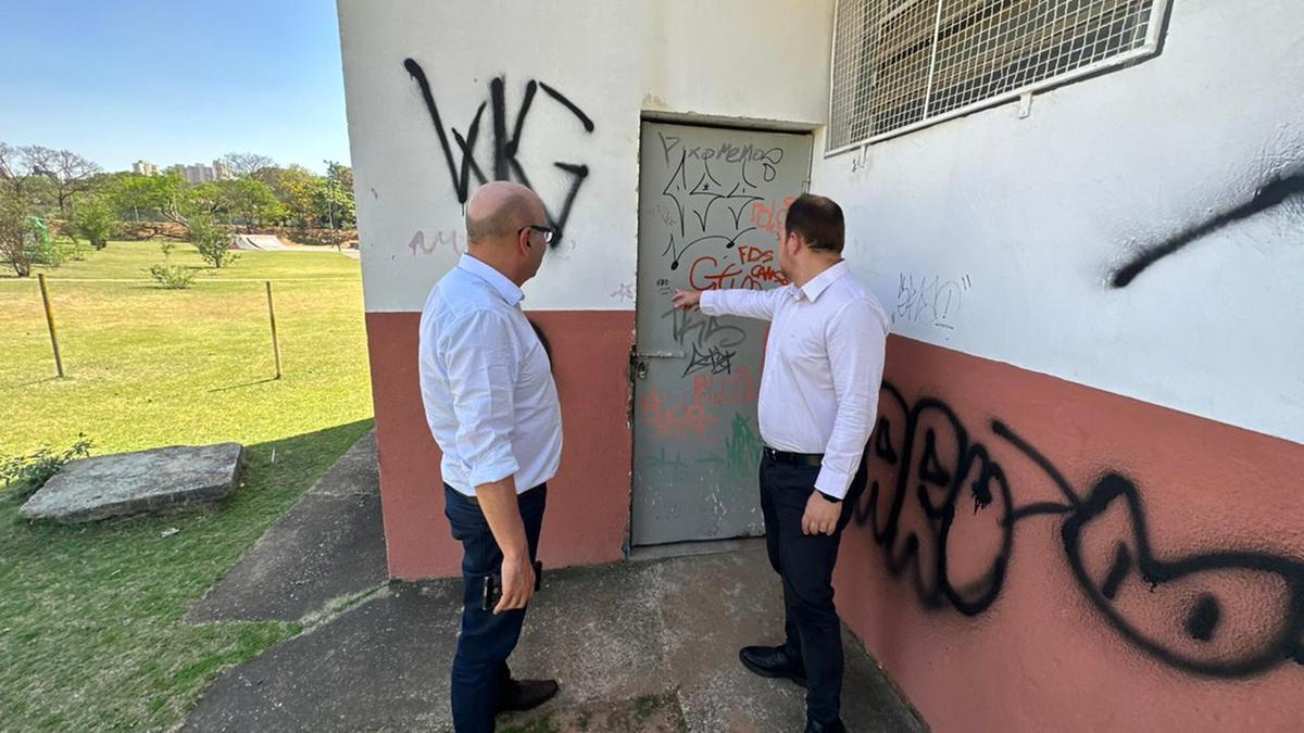 Prefeito e secretário estiveram no parque na manhã desta quarta-feira (Prefeitura de Campinas)