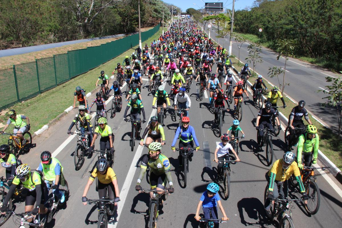 No distrito do Campo Grande, passeio atraiu centenas de ciclistas em maio deste ano (Divulgação)