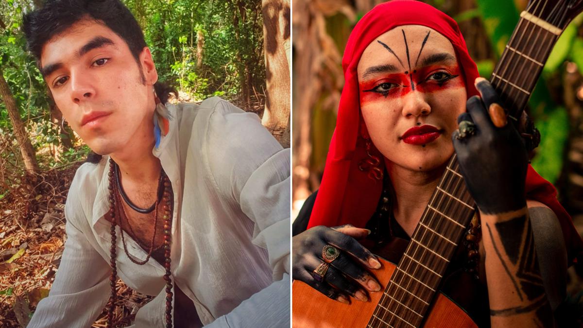 Iago Tojal, multi-instrumenstita que há 13 anos deixou o Acre para viver e estudar aqui, acompanha Mainumy Beija Flô em passagem por Campinas (João Urubu)
