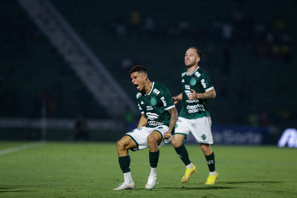 João Victor celebra gol contra Novorizontino e faz planos (Raphael Silvestre/Guarani FC)