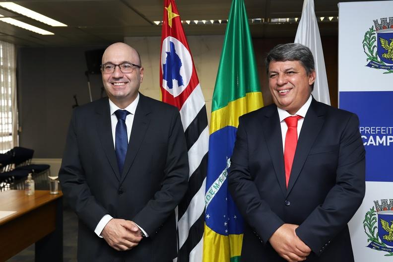 Prefeito Dário Saadi e seu vice Wanderley de Almeida (Divulgação/ PMC)
