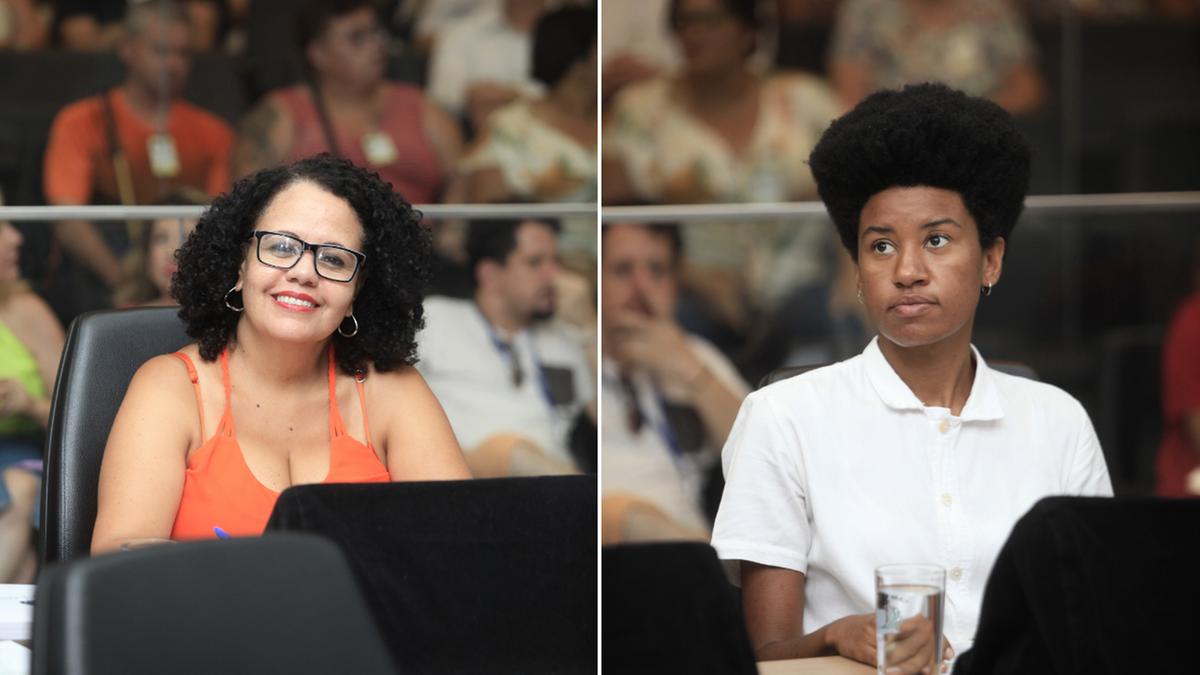 Guida Calixto (esquerda) e Paolla Miguel (PT) foram eleitas em 2020, 18 anos após a primeira mulher negra, Maria José da Cunha, assumir uma cadeira na Câmara Municipal de Campinas (Kamá Ribeiro)