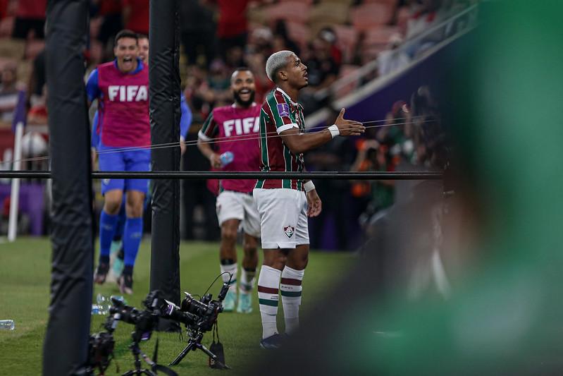 John Kennedy comemorando gol no Mundial de Clubes (LUCAS MERÇON/FLUMINENSE FC)