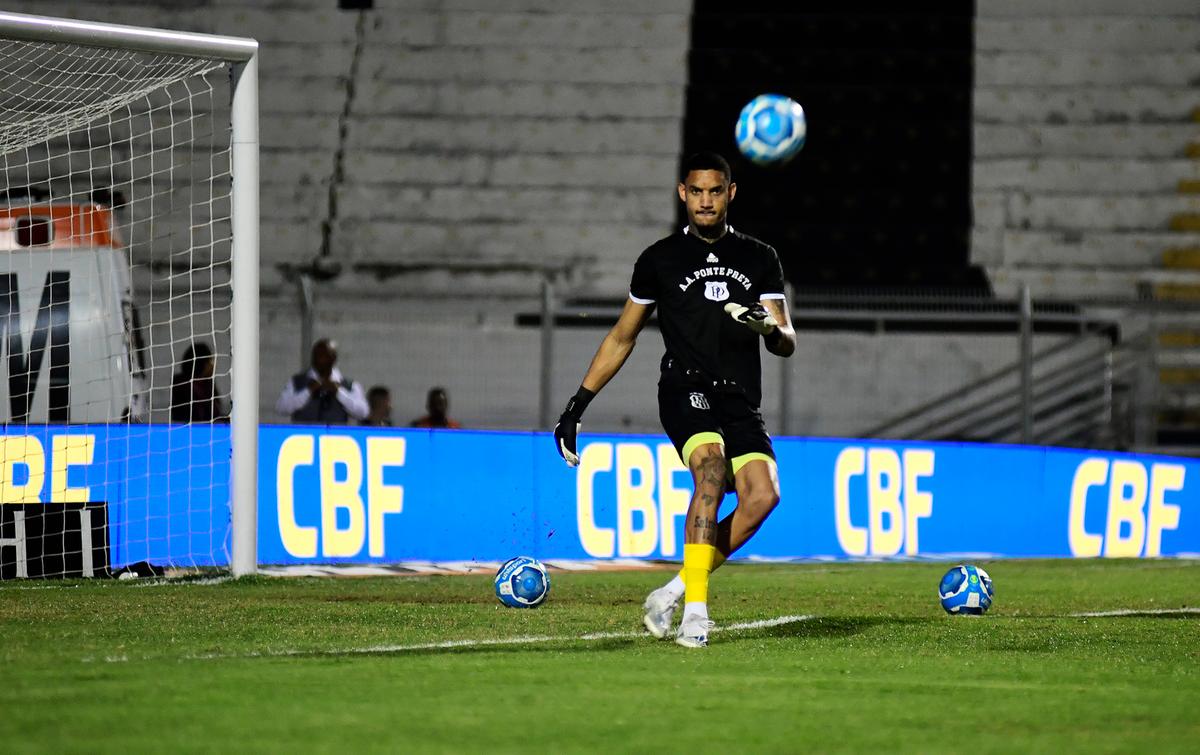 Pedro Rocha deve ser o goleiro titular da Ponte Preta em 2024 (Marcos Ribolli/PontePress)