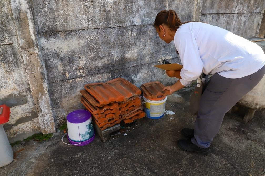 Busca ativa para evitar e retirar criadouros do mosquito transmissor é ação eficaz (Fernanda Sunega/Arquivo PMC)
