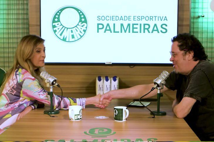 Entrevista de Casagrande com Leila Pereira (Reprodução/ YouTube)