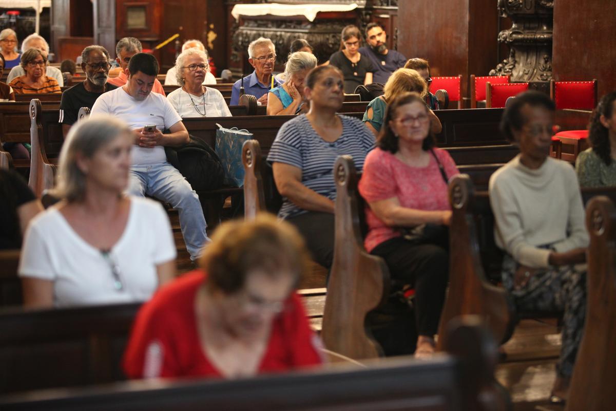 Fiéis participam de celebração na Catedral Metropolitana de Campinas: lançamento da Campanha da Fraternidade de 2024 será na quarta-feira, durante missa marcada para as 12h15 (Rodrigo Zanotto)