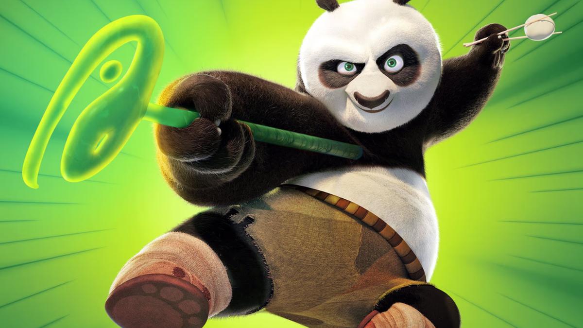 O carismático Po volta em “Kung Fu Panda 4” para um filme “maior e mais eletrizante”, segundo o diretor (Divulgação)
