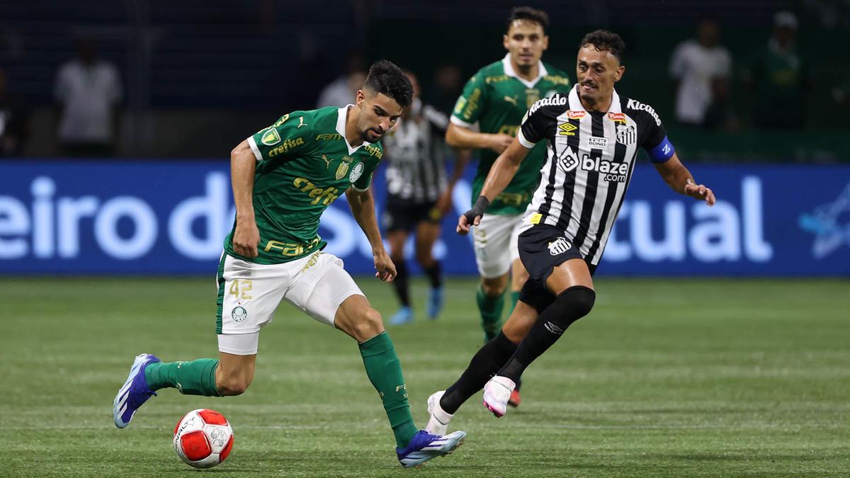 Santos e Palmeiras fazem clássico neste domingo, às 18h, na Vila Belmiro, pelo jogo de ida das finais do Campeonato Paulista (Cesar Greco/ Palmeiras)