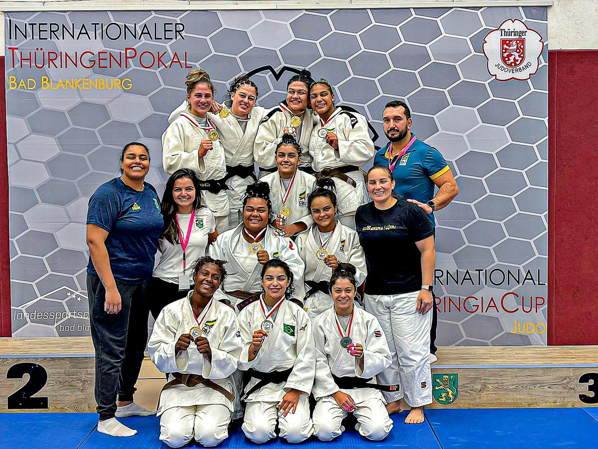 Evellyn fez parte da equipe brasileira que conquistou o título no Thüringia Cup 2024, na Alemanha, em março (Divulgação)
