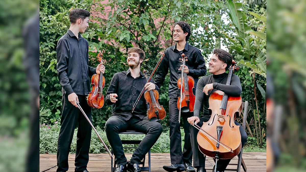 Os quatro músicos integram a Orquestra do Conservatório Carlos Gomes e formaram o quarteto para homenagear o compositor campineiro Orlando Fagnani (Juliana Cazelli)