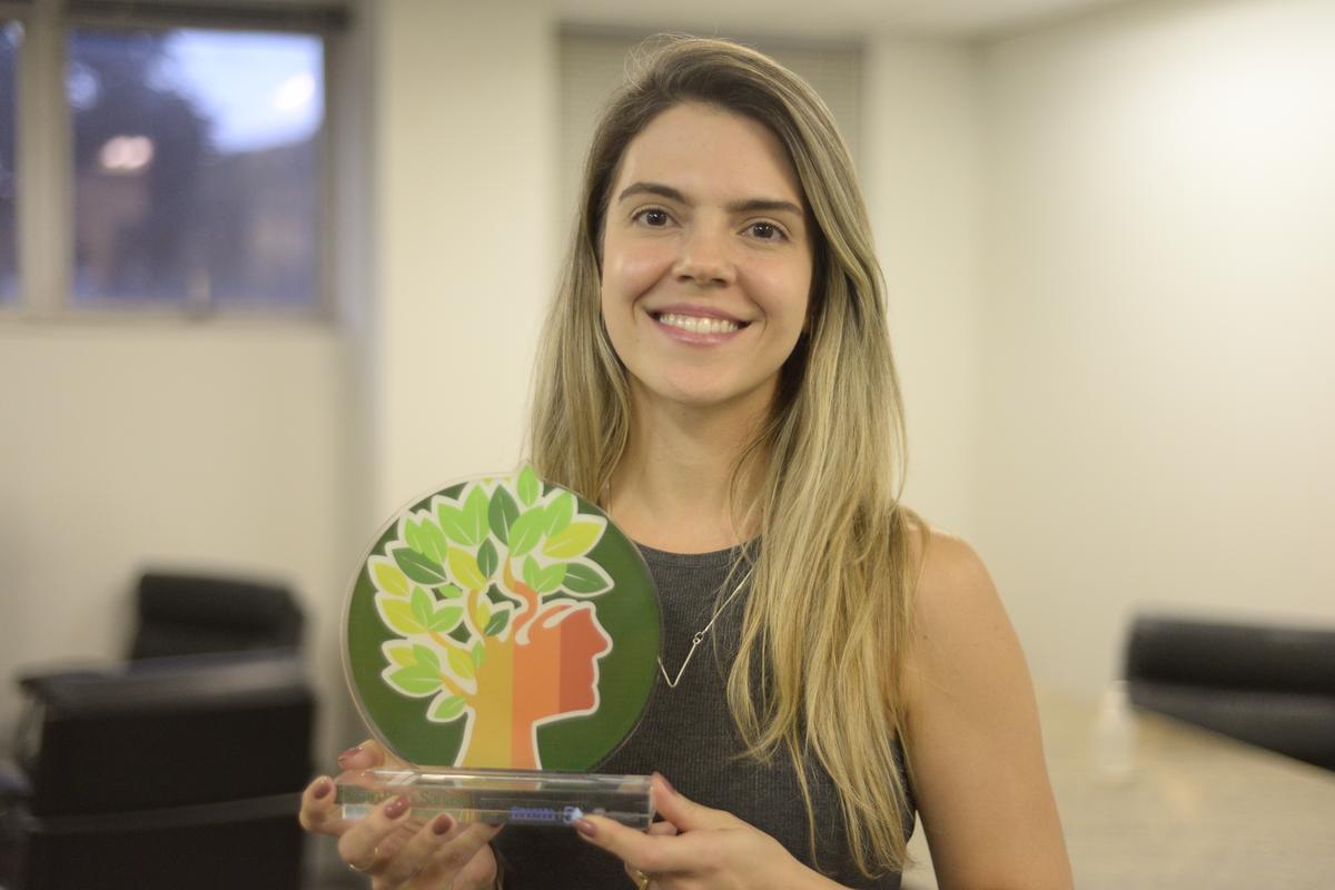 Juliana Amorim, gerente de sustentabilidade da Tetra Pak, vencedora da categoria Empresas (Alessandro Torres)