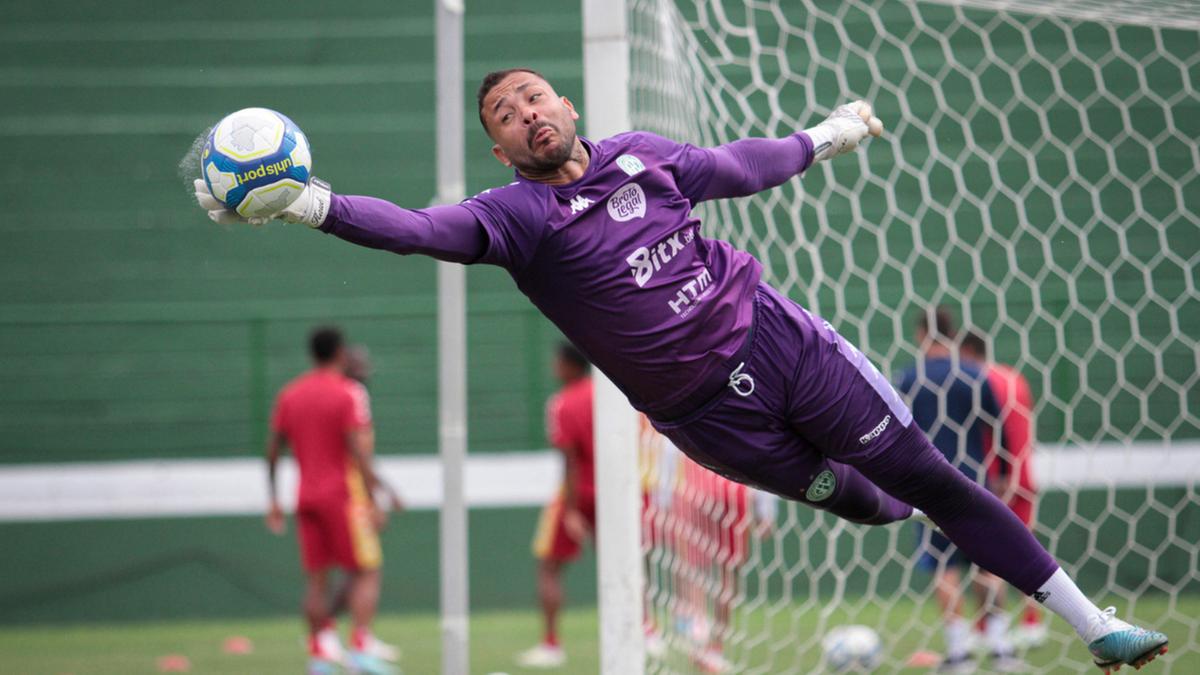 Vladimir deve voltar ao gol na partida contra o Botafogo-SP (Raphael Silvestre/Guarani FC)