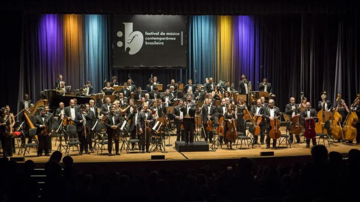 Concerto da Orquestra Sinfônica da Unicamp realizado durante o Festival de Música Contemporânea Brasileira em 2022 (Juliana Hilal)