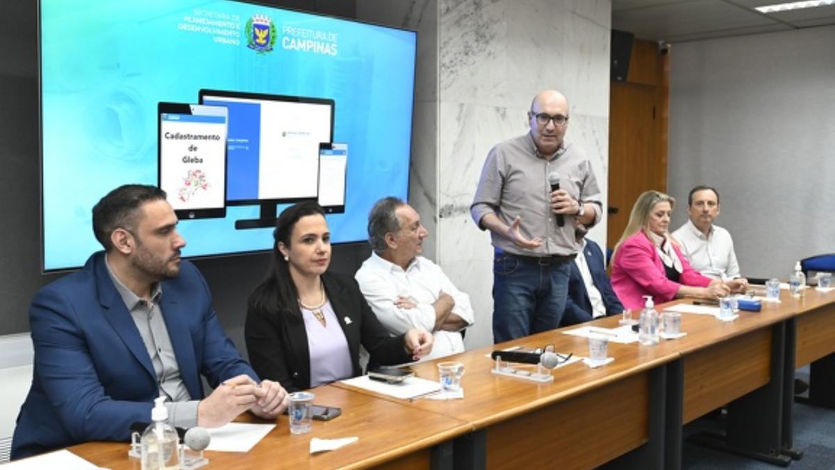 Apresentação do Fluxo Digital Cadastramento de Glebas (Prefeitura Municipal de Campinas)