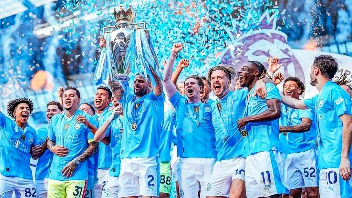 Disputa pelo título entre Manchester City e Arsenal foi até a última rodada: quarta Premier League consecutiva conquistada pelo clube (Rede social)