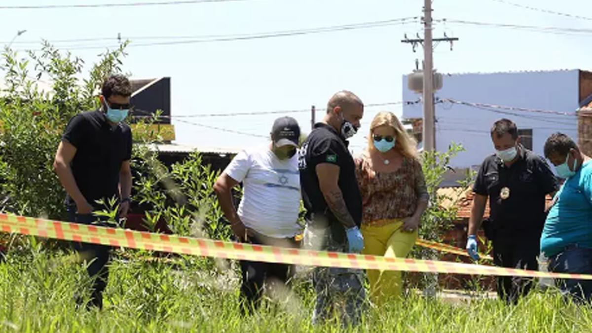Terreno baldio no bairro São Felipe, em Hortolândia, onde o corpo da pequena Maria Clara foi encontrado (Marcelo Rocha/O Liberal)