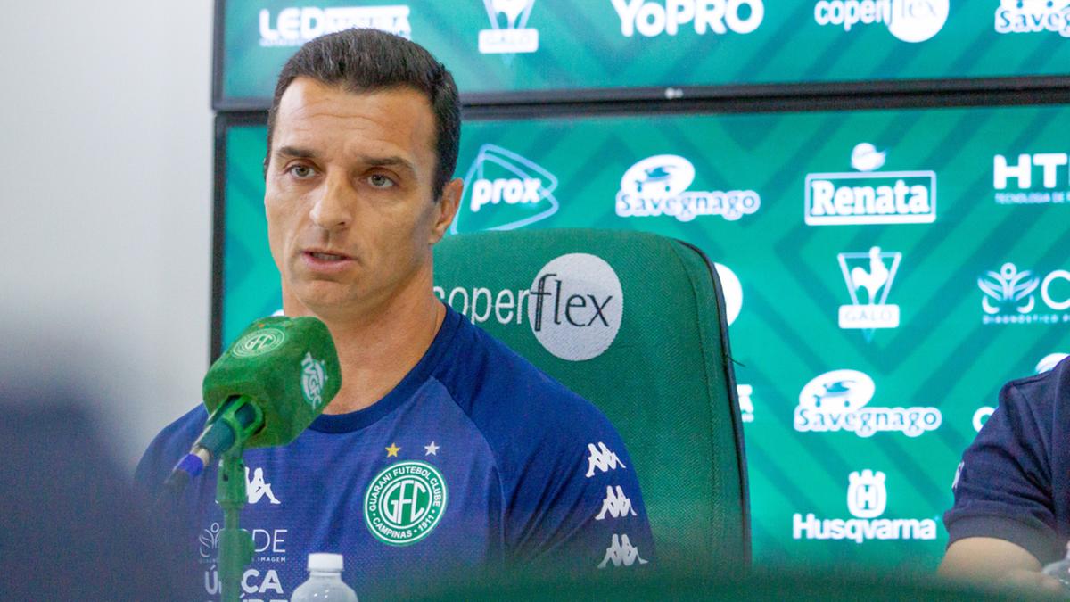 Técnico do Guarani FC, Júnior Rocha (Raphael Silvestre/Guarani FC)