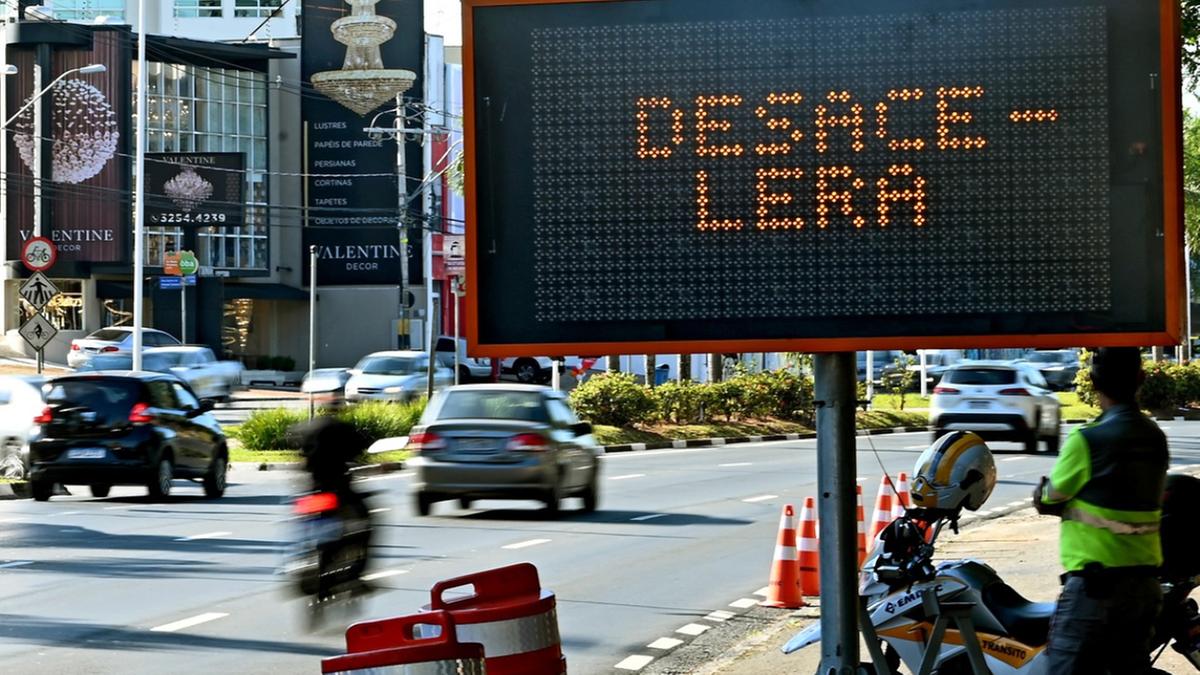 Desacelerar é a mensagem da campanha que mostra como o excesso de velocidade pode ser fatal (Carlos Bassan)