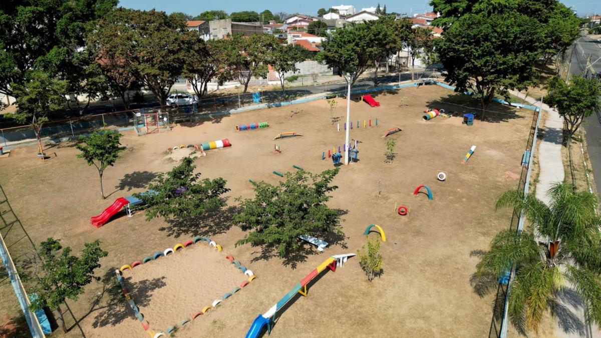 Imagem aérea do Espaço Pet do Jardim Nova Europa (Carlos Bassan)