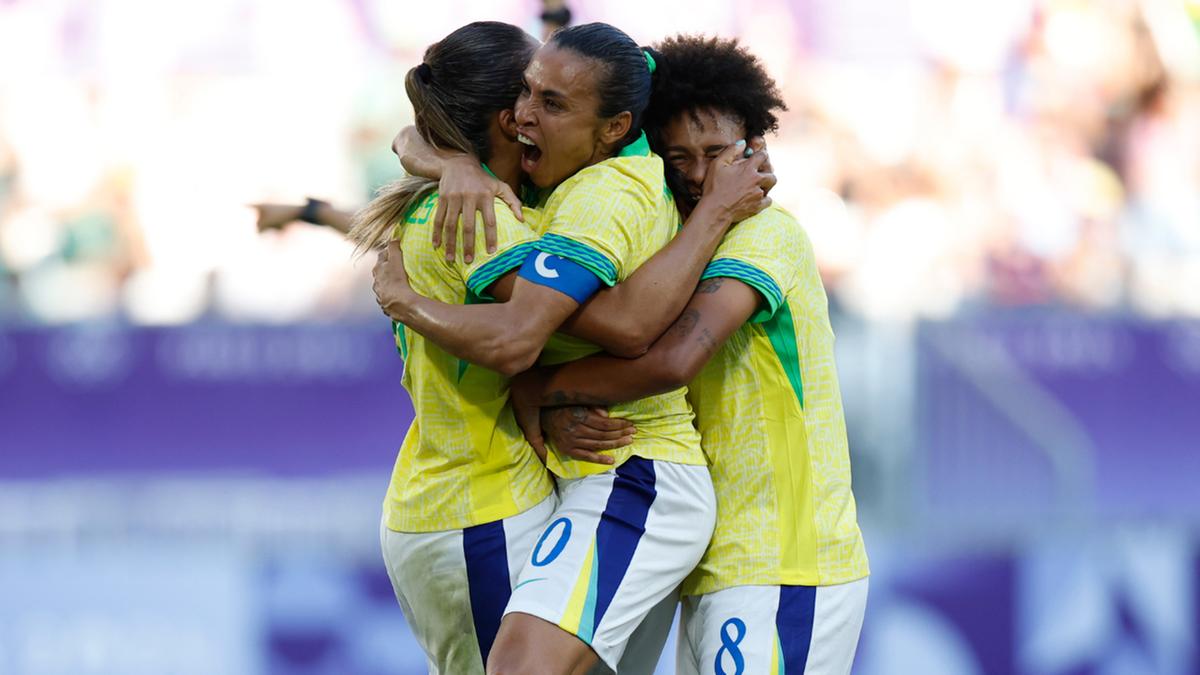 Seleção Brasileira Feminina vence a Nigéria por 1 a 0 no estádio Matmut Atlantique, em Bourdoux, nessa quinta-feira 25/07 (Rafael Ribeiro/CBF)