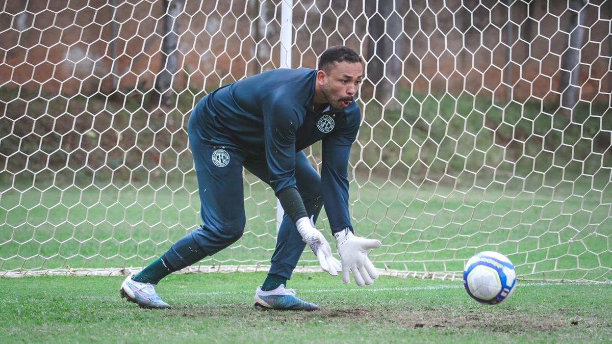 O goleiro Vladimir deve retomar o gol bugrino na próxima rodada (Raphael Silvestre/Guarani FC)