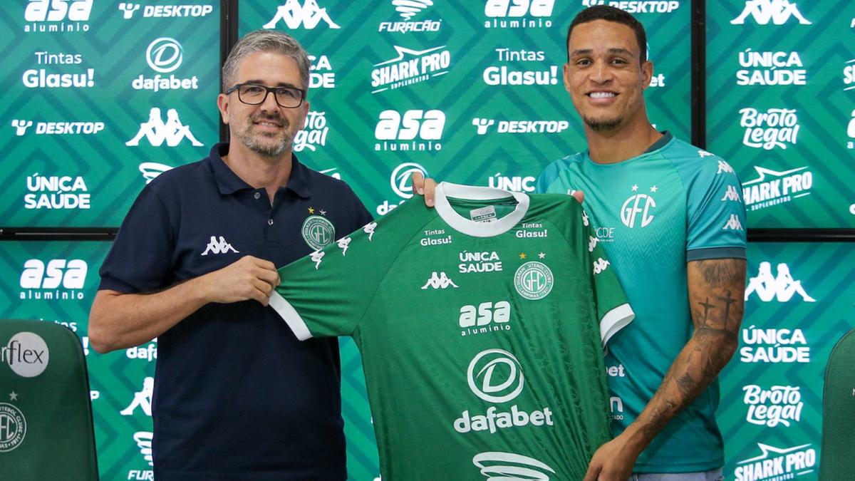 Dafabet expõe marca na parte frontal da camisa bugrina (Raphael Silvestre\Guarani FC)