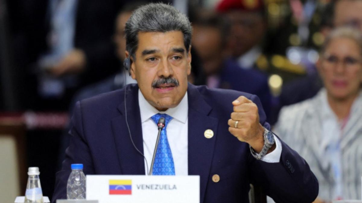 Nicolás Maduro durante cúpula do Brics, em Kazan (Marcelo Garcia / Presidência da Venezuela / AFP)