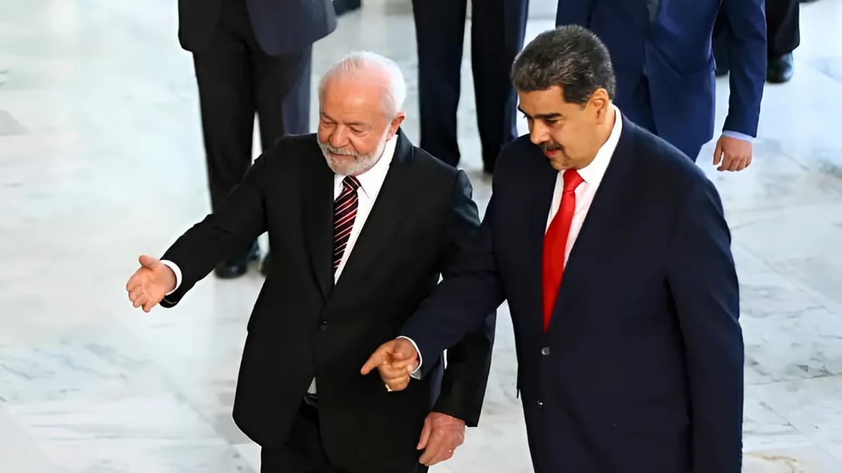 Brasília (DF), 29/05/2023 - O presidente Luiz Inácio Lula da Silva recebe o presidente da Venezuela, Nicolás Maduro, no Palácio do Planalto (Marcelo Camargo/Agência Brasil)