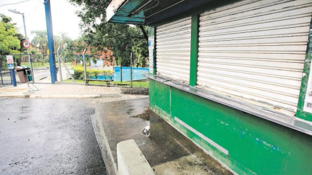 Parque das águas, uma das 25 áreas de lazer públicas fechadas pela Prefeitura de Campinas por causa das chuvas: medida pode ser revertida se as condições do tempo melhorarem (Kamá Ribeiro)